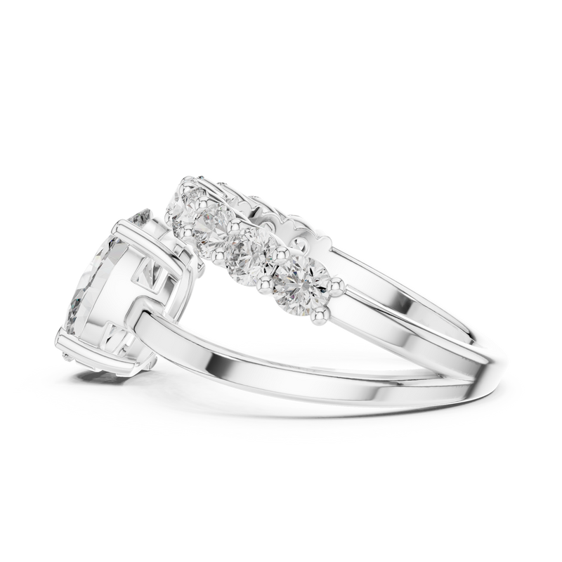 Ladies Ring 9#10015L_27@7 - White Gold - Image