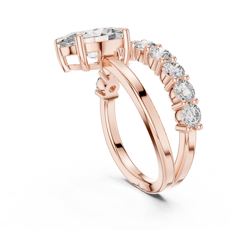 Ladies Ring 9#10015L_27@7 - Rose Gold - Image