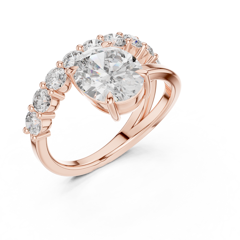 Ladies Ring 9#10015L_27@7 - Rose Gold - Image