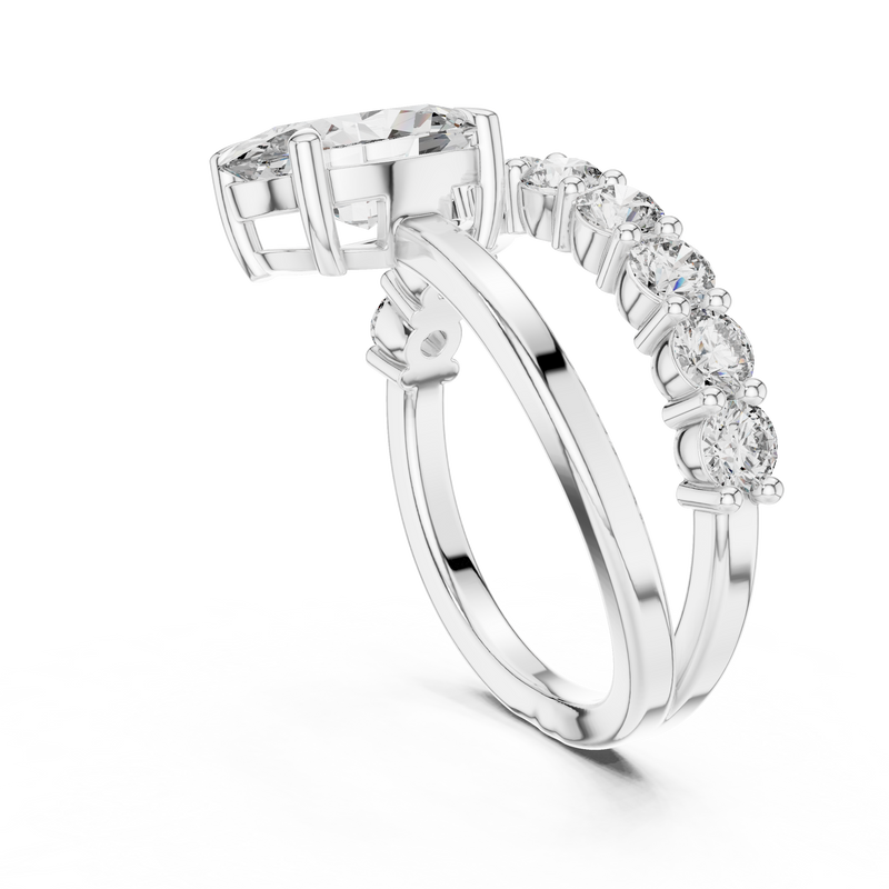 Ladies Ring 9#10015L_27@7 - White Gold - Image
