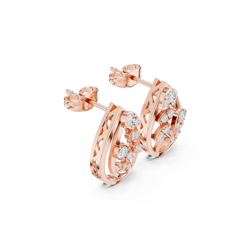 Earring 9#10015PE@7 - Rose Gold - Image