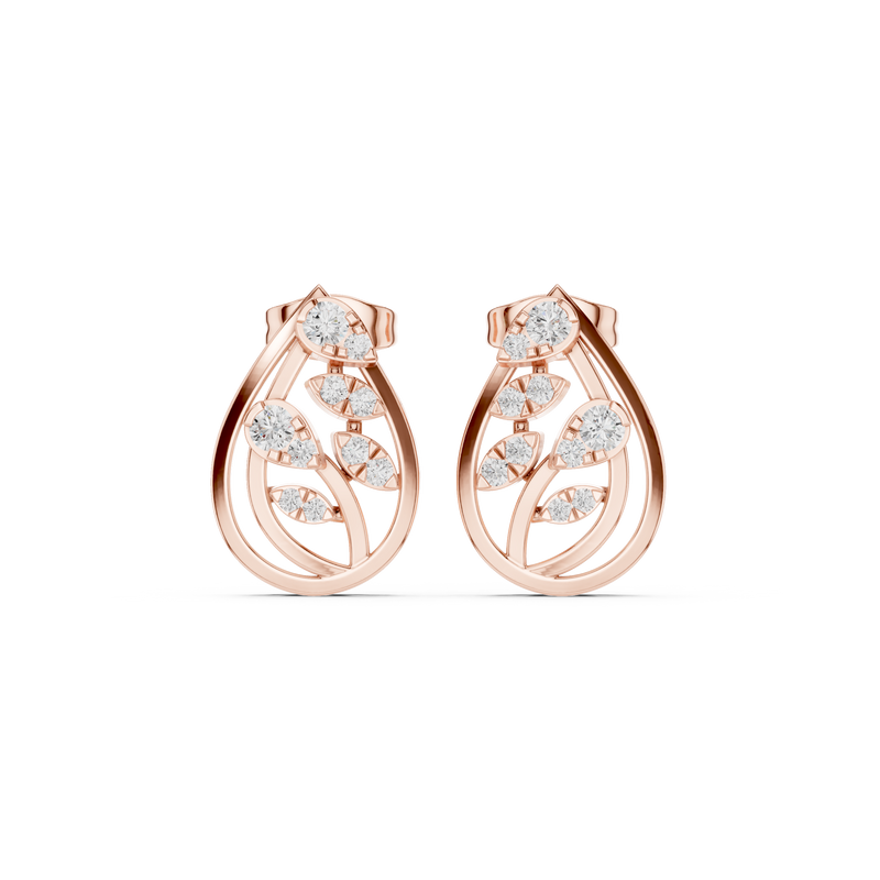 Earring 9#10015PE@7 - Rose Gold - Image