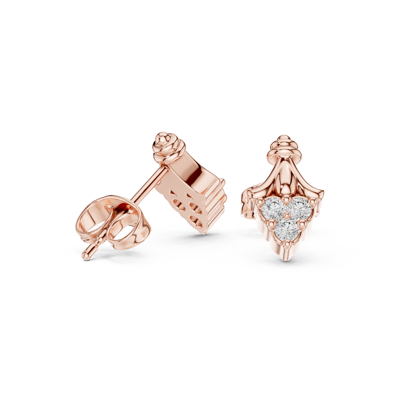 Earring 9#10016E@7 - Rose Gold - Image
