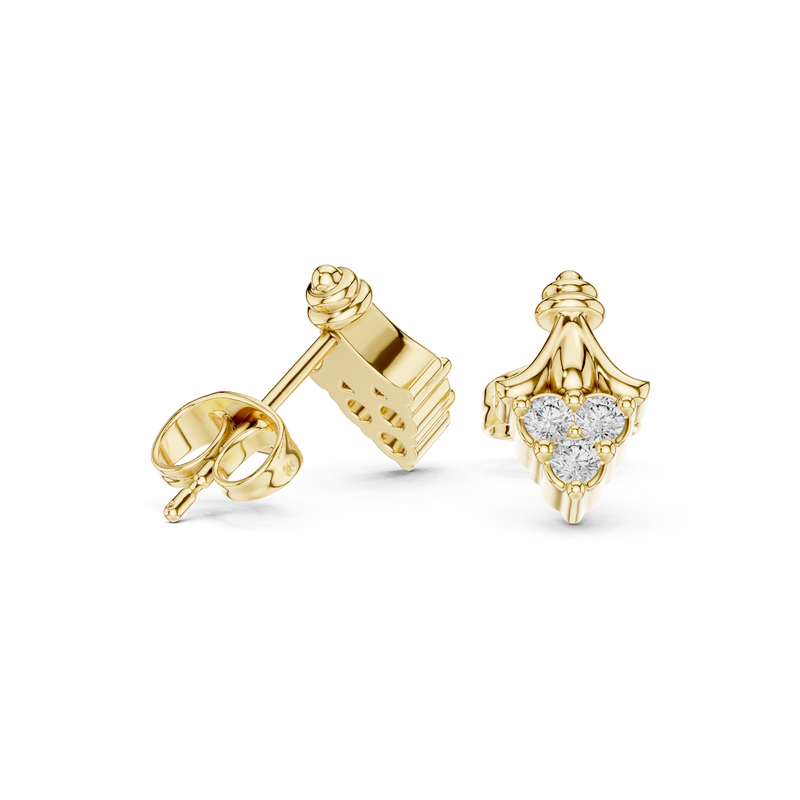 Earring 9#10016E@7 - Yellow Gold - Image
