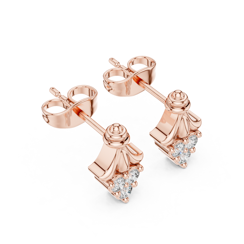 Earring 9#10016E@7 - Rose Gold - Image