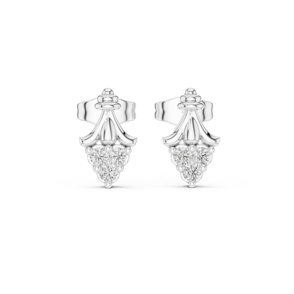 Earring 9#10016E@7 - White Gold - Image