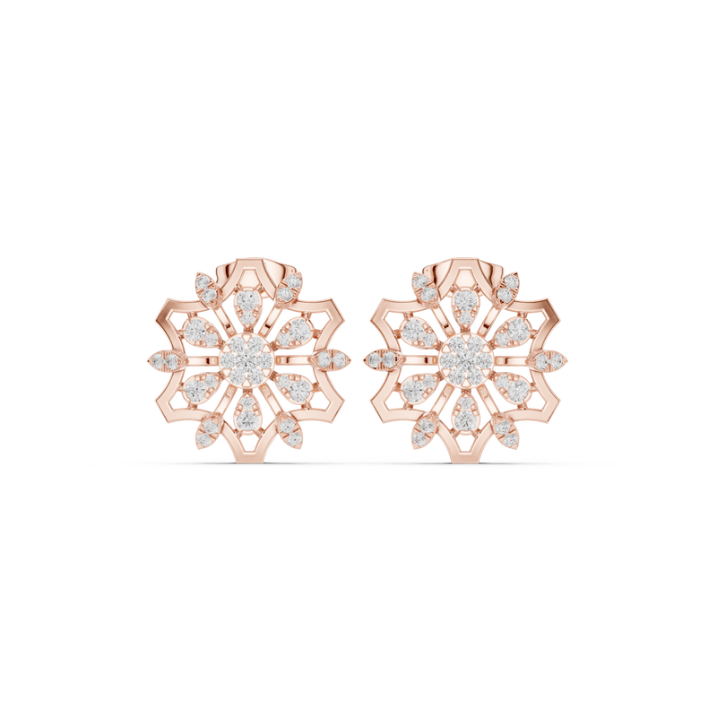 Earring 9#10016PE@7 - Rose Gold - Image