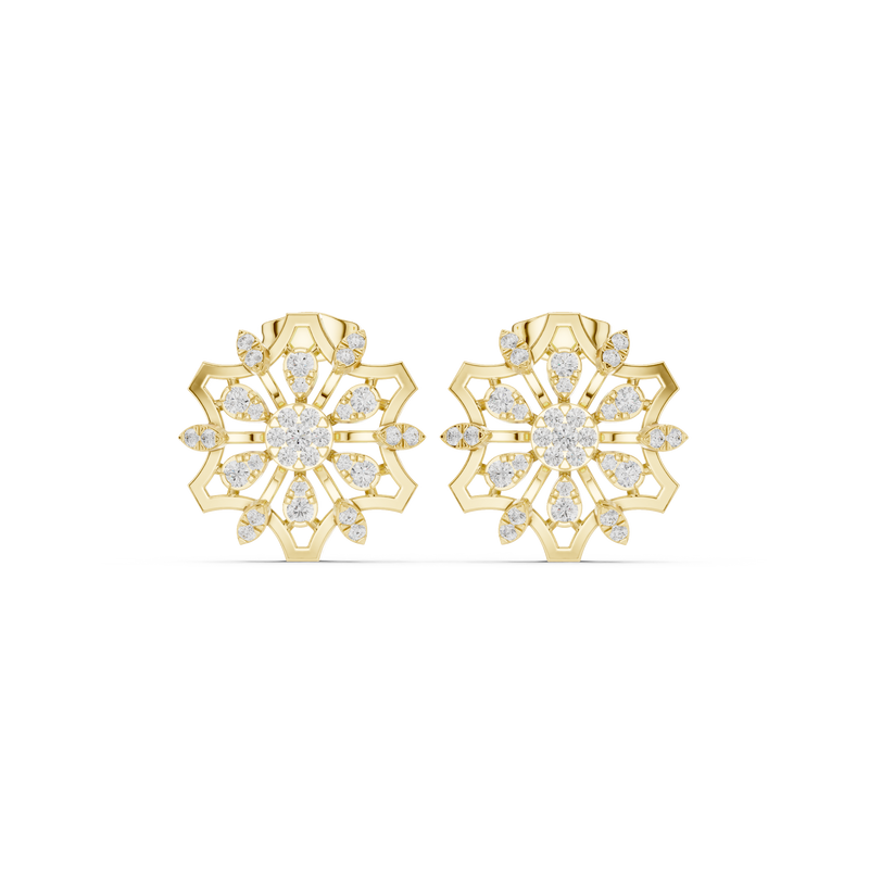 Earring 9#10016PE@7 - Yellow Gold - Image