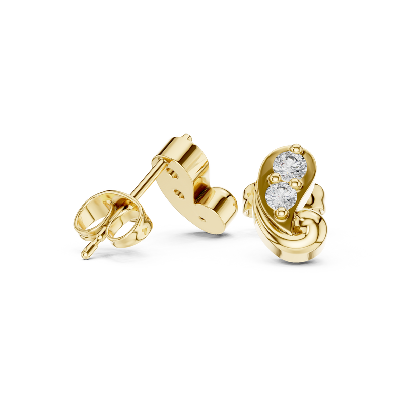 Earring 9#10017E - Yellow Gold - Image