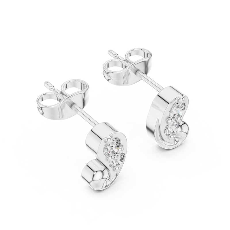 Earring 9#10017E - White Gold - Image