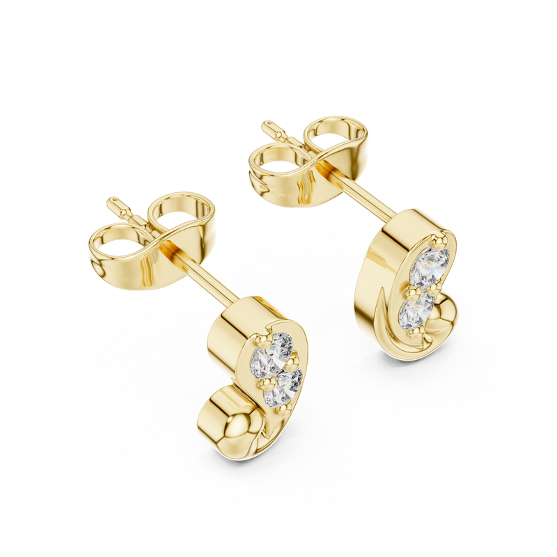 Earring 9#10017E - Yellow Gold - Image