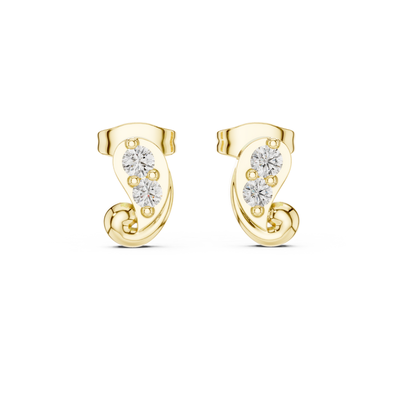 Earring 9#10017E - Yellow Gold - Image