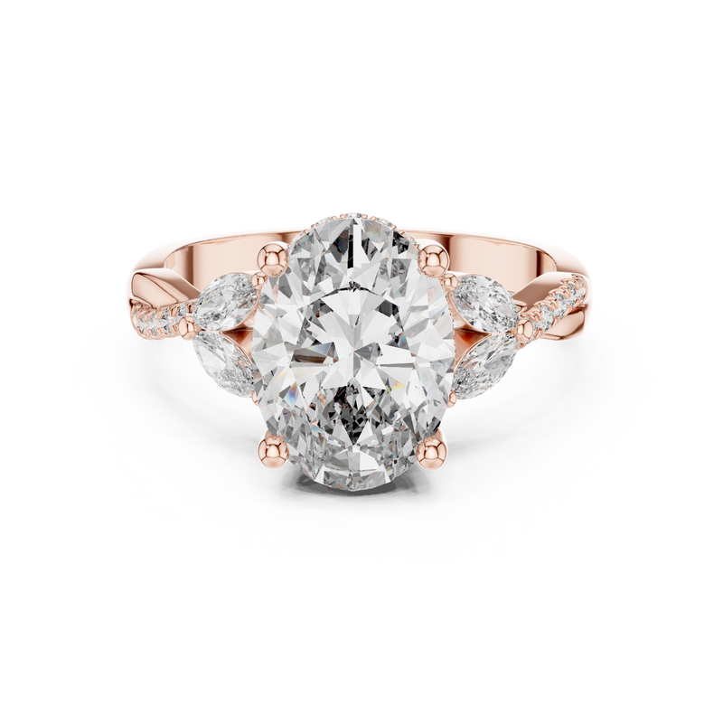 Ladies Ring 9#10017L_22@7 - Rose Gold - Image