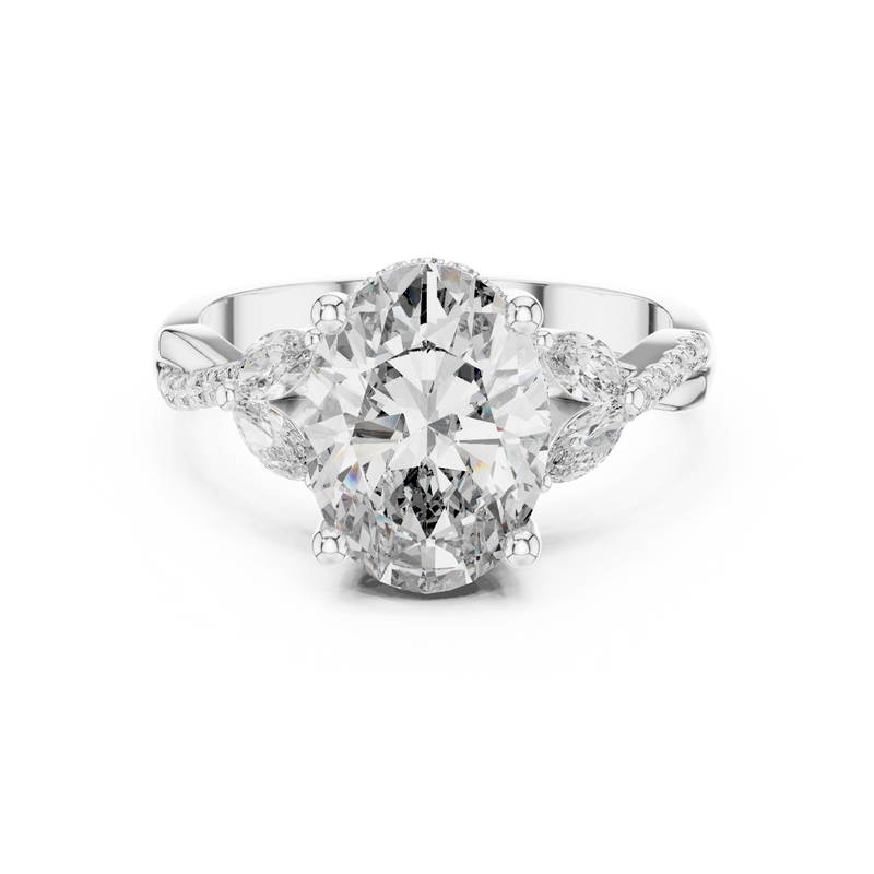 Ladies Ring 9#10017L_22@7 - White Gold - Image