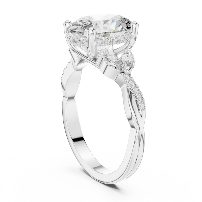 Ladies Ring 9#10017L_22@7 - White Gold - Image