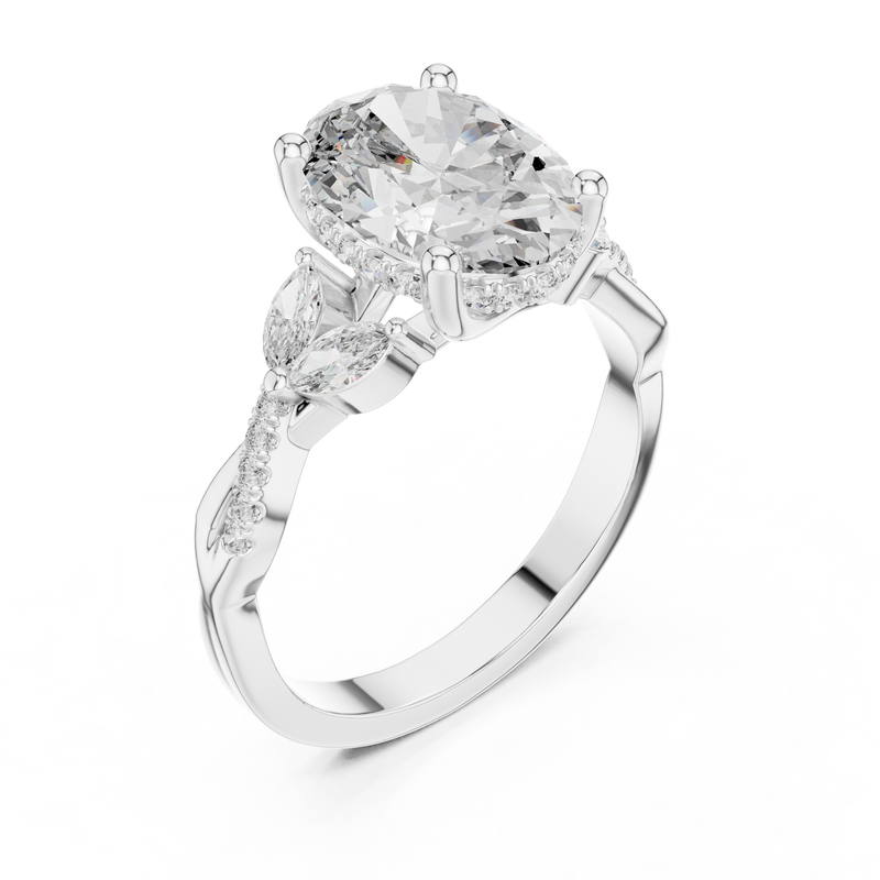 Ladies Ring 9#10017L_22@7 - White Gold - Image