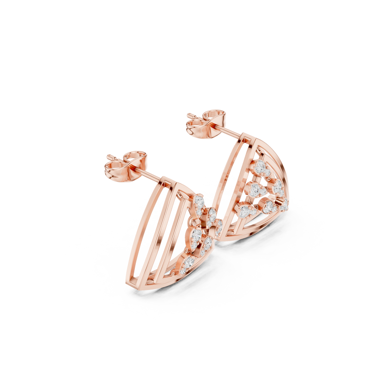 Earring 9#10017PE@7 - Rose Gold - Image
