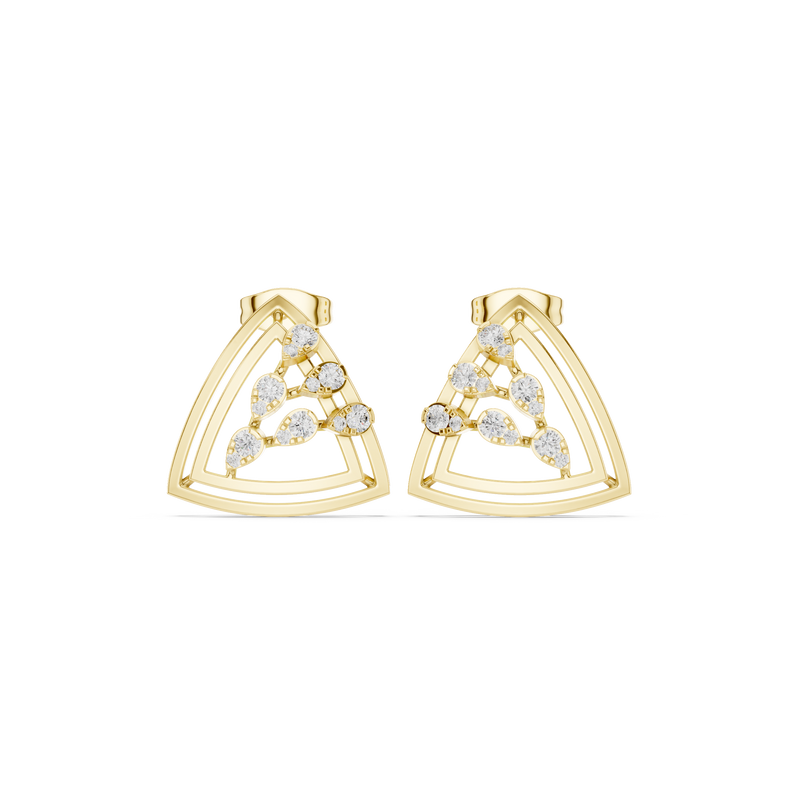 Earring 9#10017PE@7 - Yellow Gold - Image