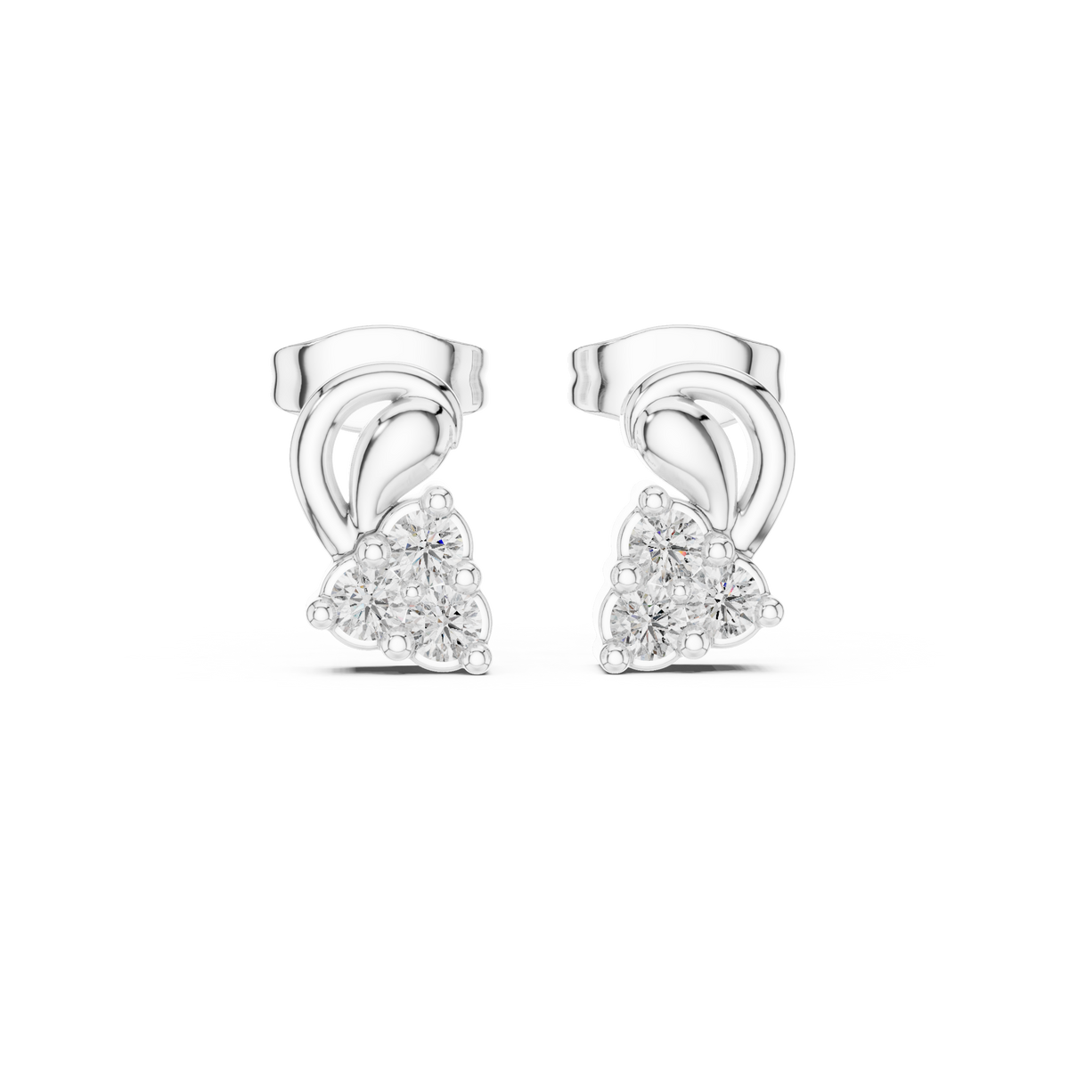 Earring 9#10018E - White Gold - Image