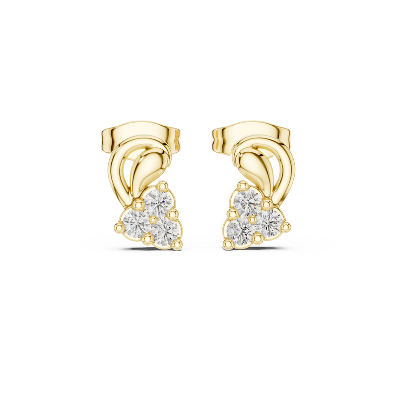 Earring 9#10018E - Yellow Gold - Image
