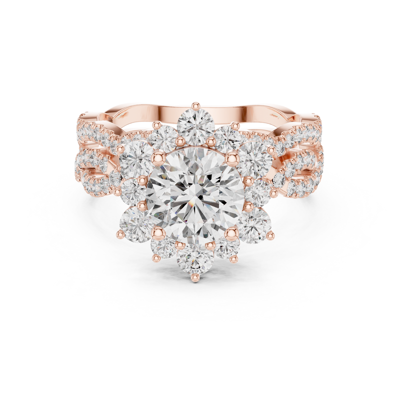 Ladies Ring 9#10018L_34@7 - Rose Gold - Image