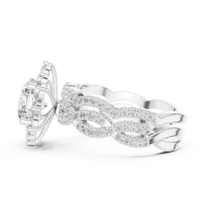Ladies Ring 9#10018L_34@7 - White Gold - Image