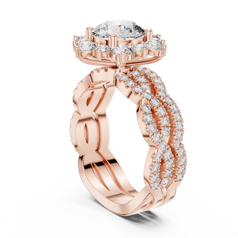 Ladies Ring 9#10018L_34@7 - Rose Gold - Image