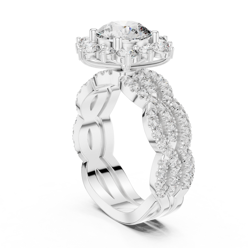 Ladies Ring 9#10018L_34@7 - White Gold - Image