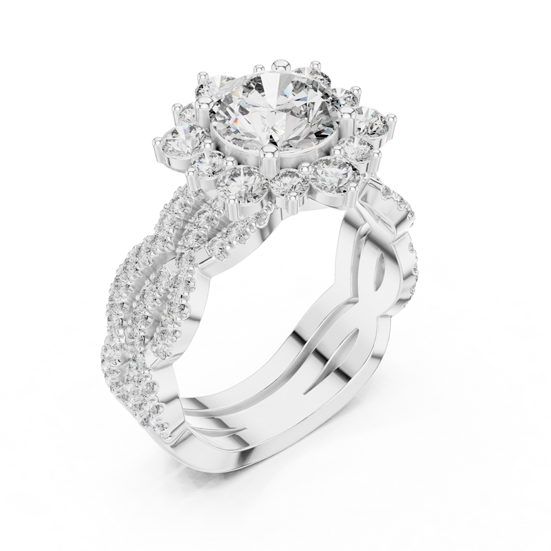 Ladies Ring 9#10018L_34@7 - White Gold - Image