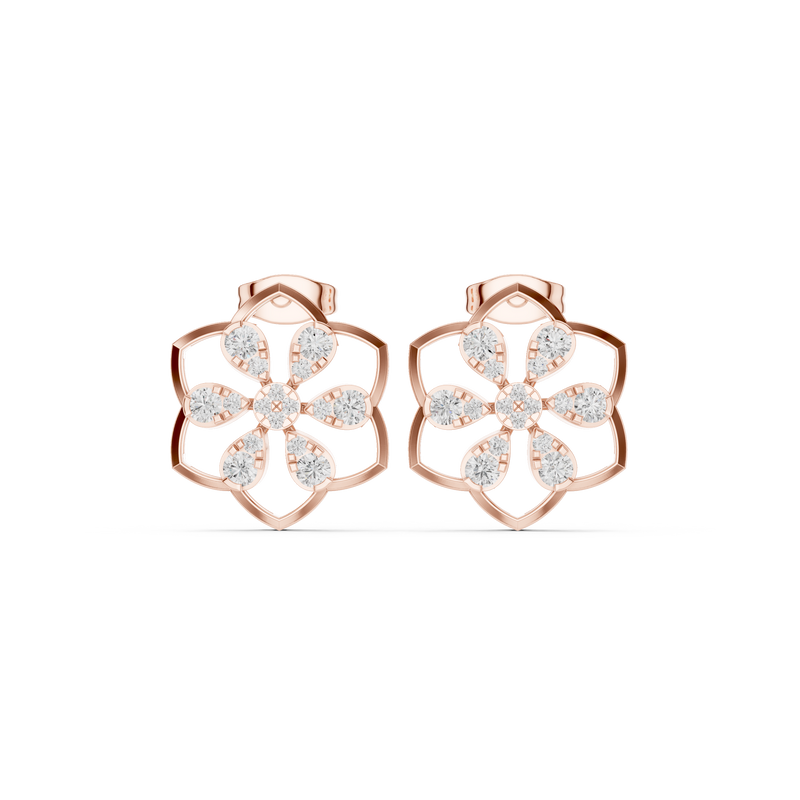 Earring 9#10018PE@7 - Rose Gold - Image