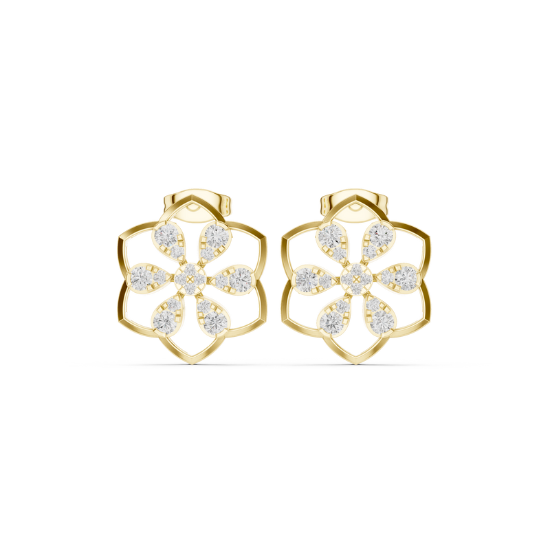 Earring 9#10018PE@7 - Yellow Gold - Image