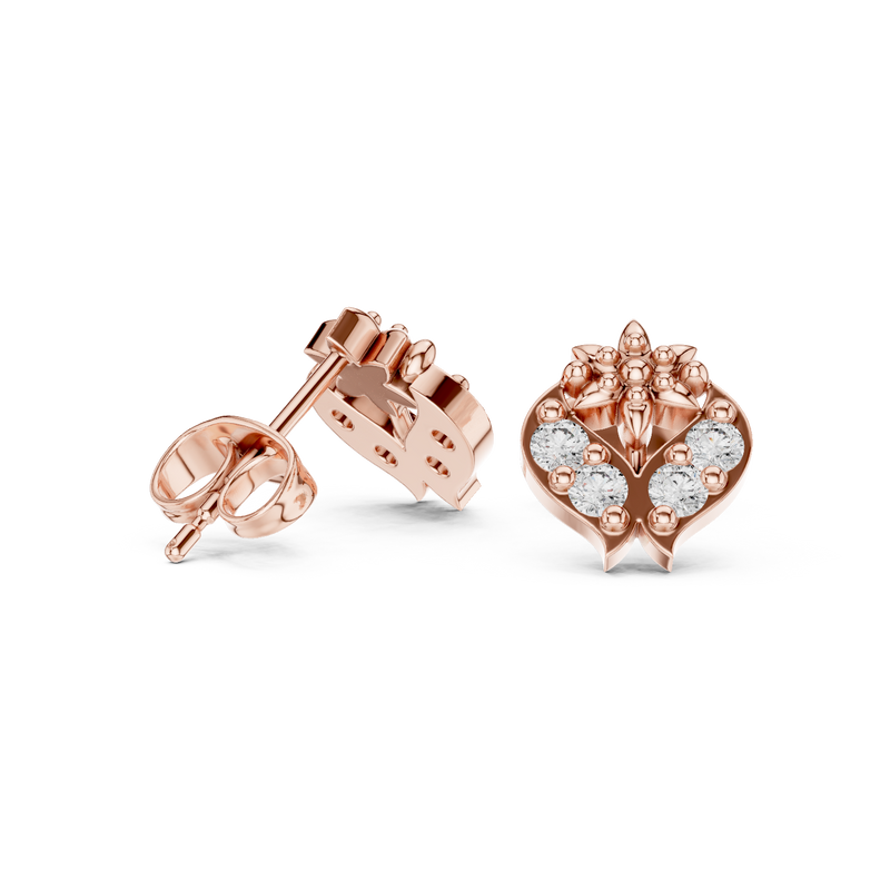 Earring 9#10019E@7 - Rose Gold - Image