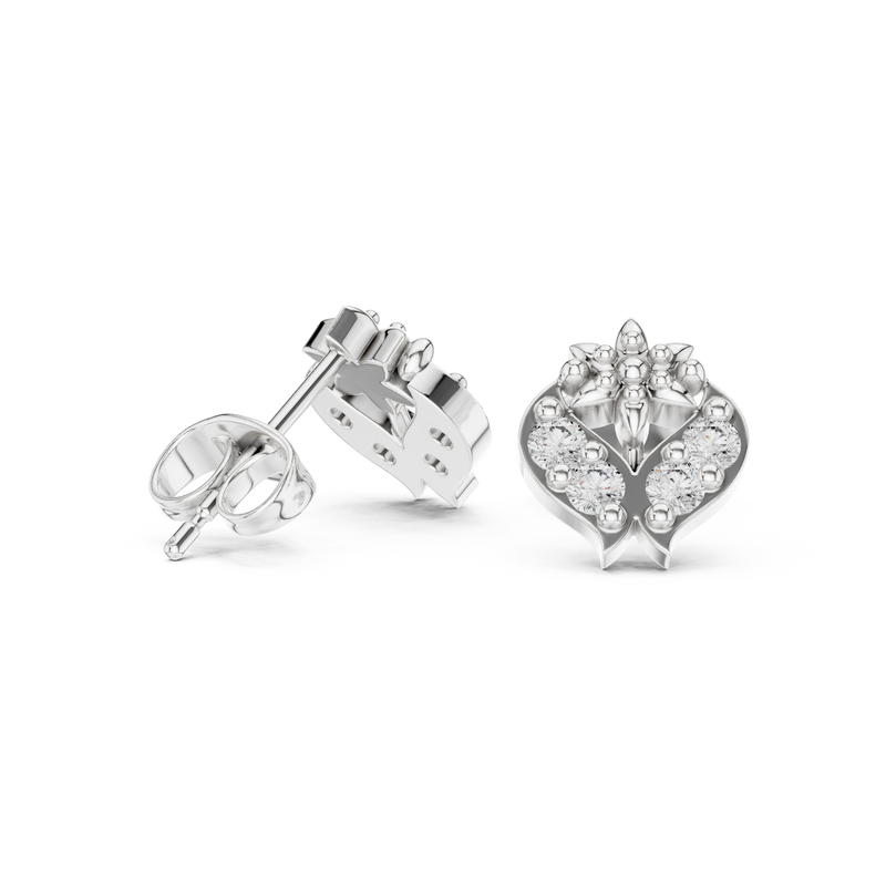 Earring 9#10019E@7 - White Gold - Image
