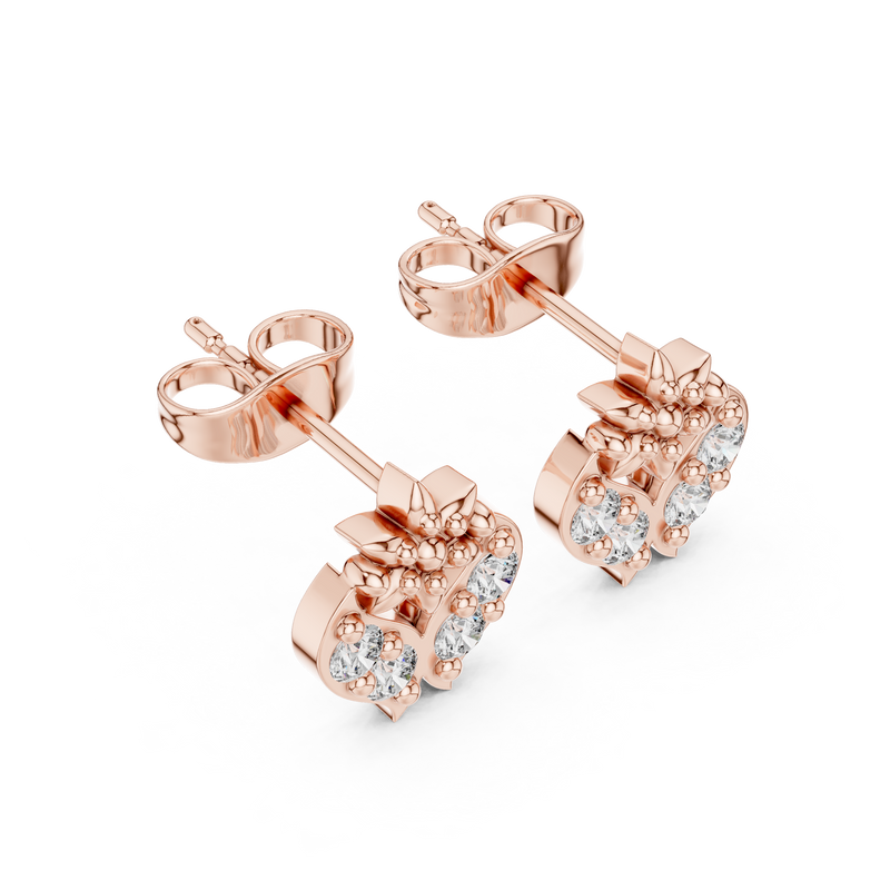 Earring 9#10019E@7 - Rose Gold - Image
