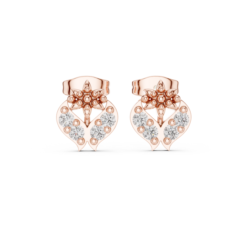 Earring 9#10019E@7 - Rose Gold - Image