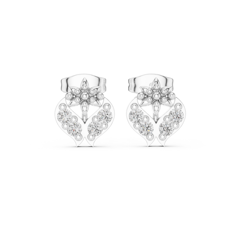 Earring 9#10019E@7 - White Gold - Image