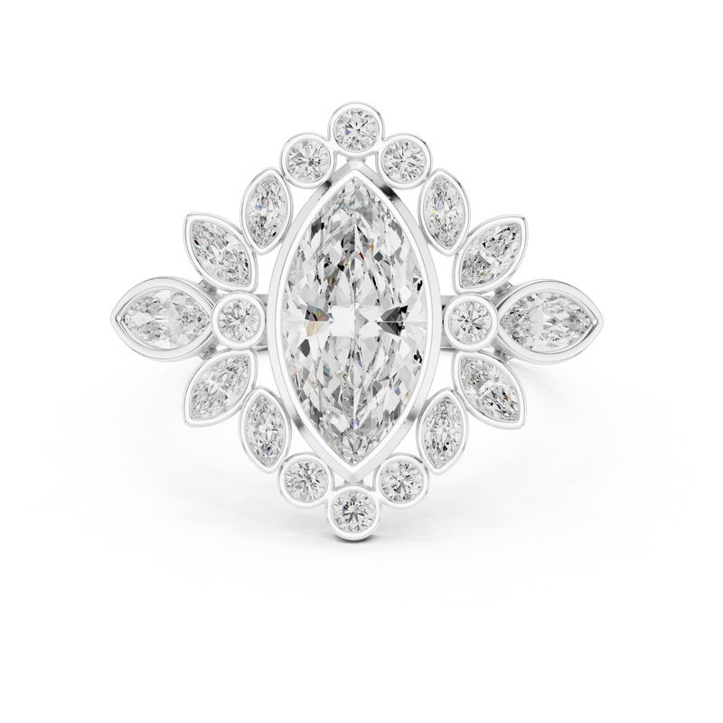 Ladies Ring 9#10019L_33@7 - White Gold - Image