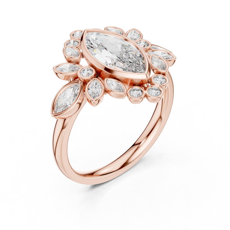 Ladies Ring 9#10019L_33@7 - Rose Gold - Image