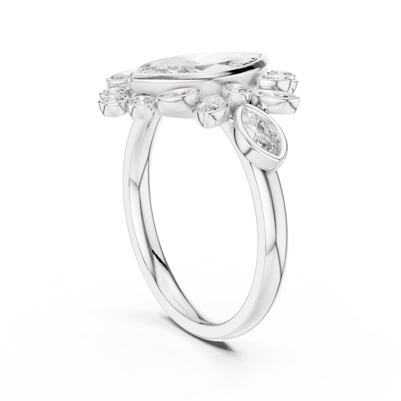 Ladies Ring 9#10019L_33@7 - White Gold - Image