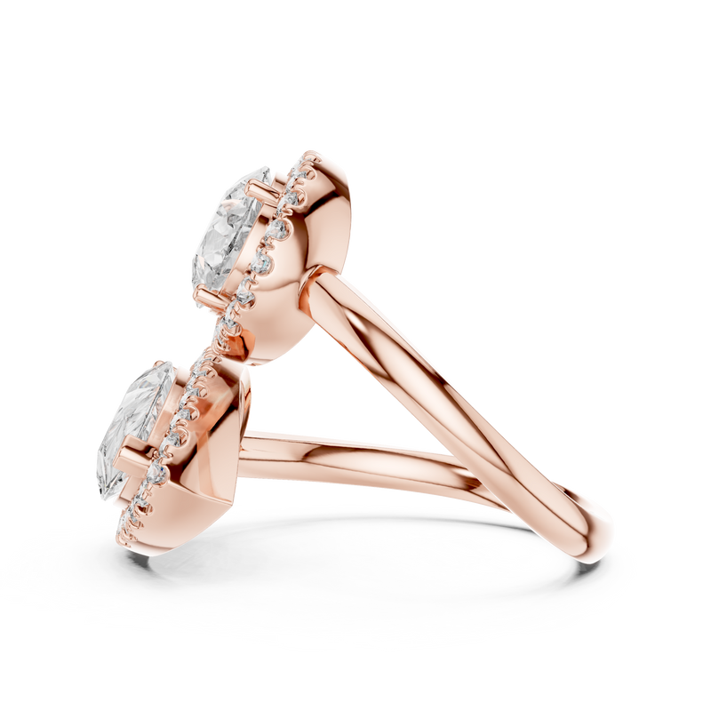 Ladies Ring 9#10020L_10 - Rose Gold - Image
