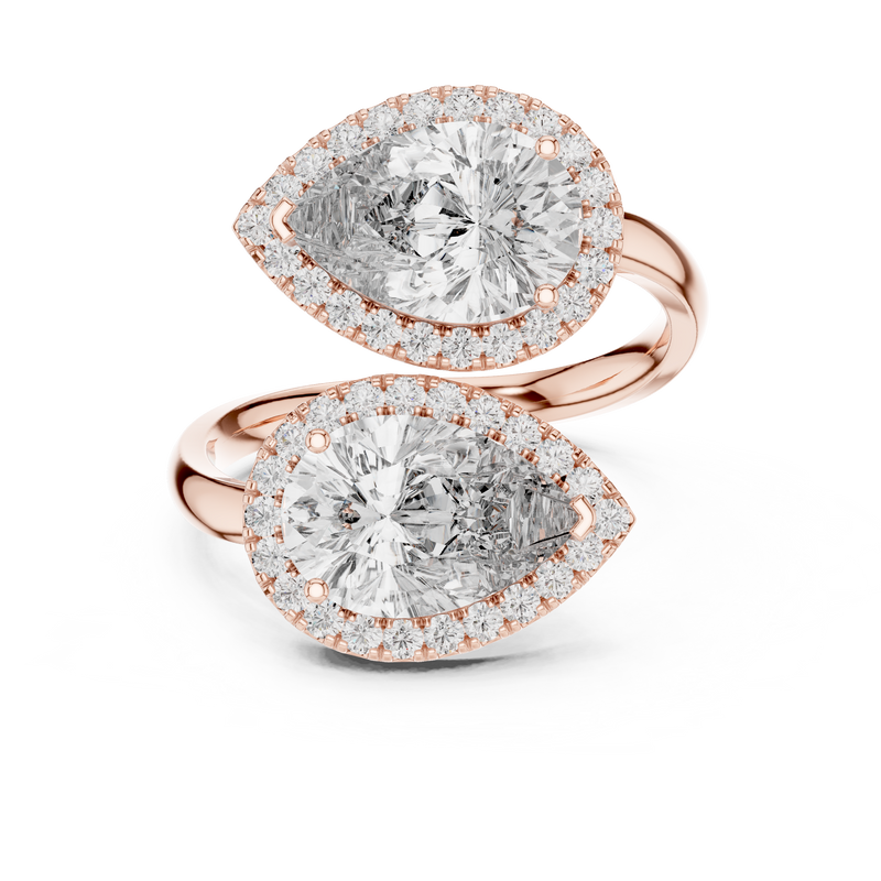Ladies Ring 9#10020L_10 - Rose Gold - Image