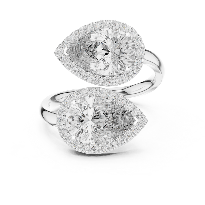 Ladies Ring 9#10020L_10 - White Gold - Image