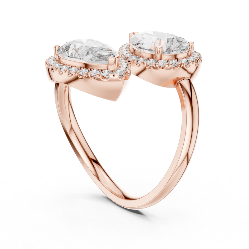 Ladies Ring 9#10020L_10 - Rose Gold - Image
