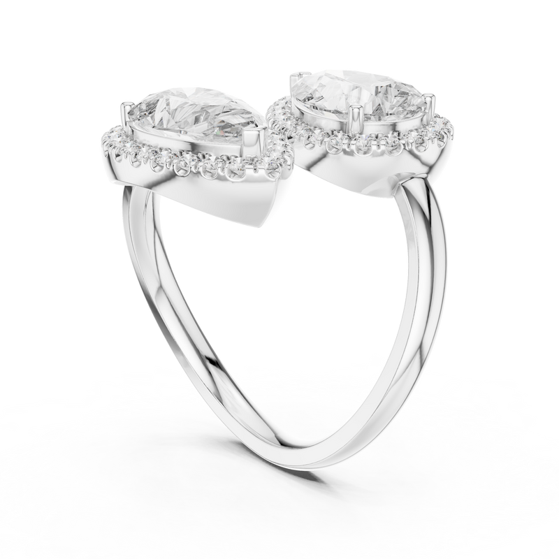 Ladies Ring 9#10020L_10 - White Gold - Image