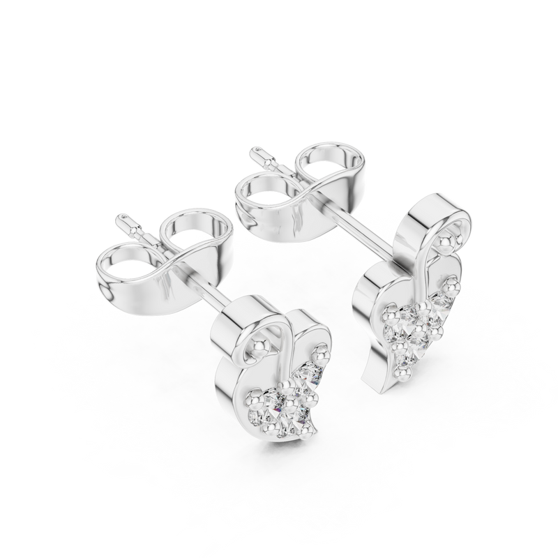 Earring 9#10021E - White Gold - Image