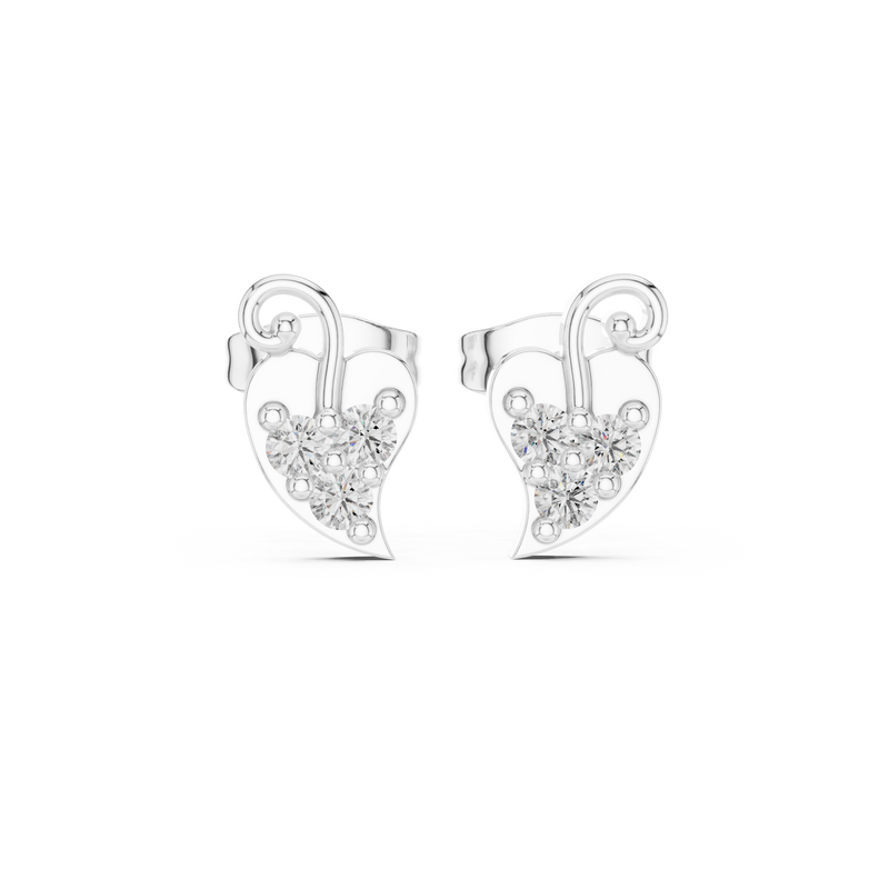 Earring 9#10021E - White Gold - Image