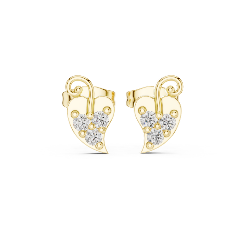 Earring 9#10021E - Yellow Gold - Image