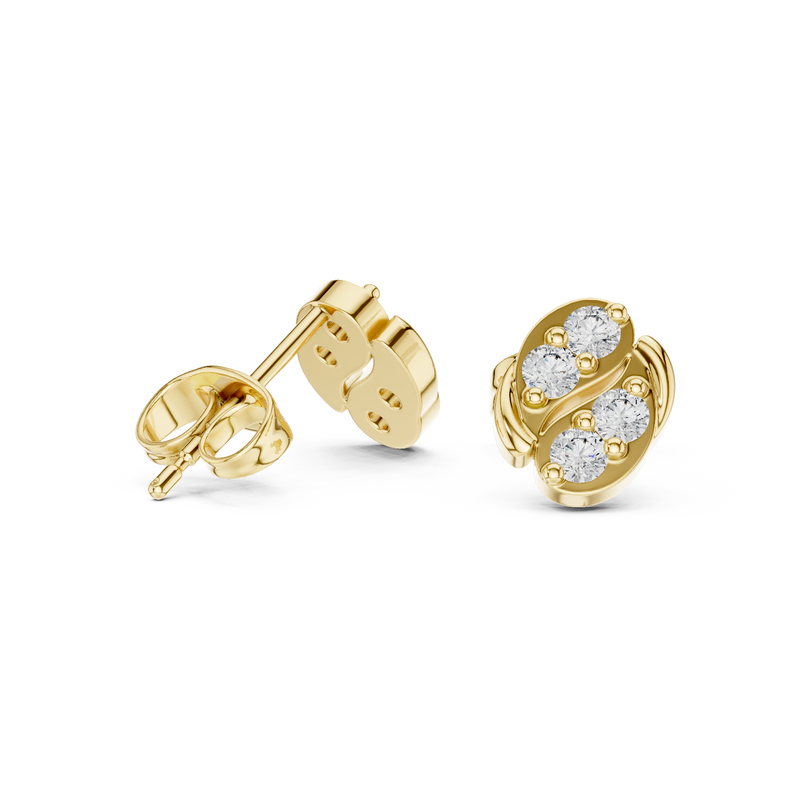 Earring 9#10022E - Yellow Gold - Image