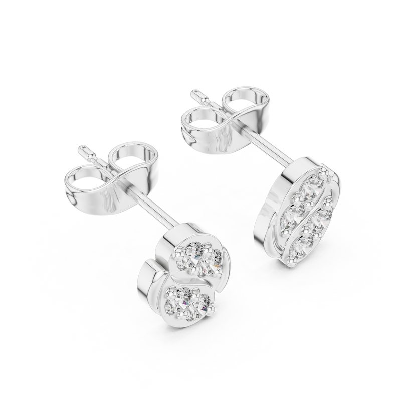Earring 9#10022E - White Gold - Image