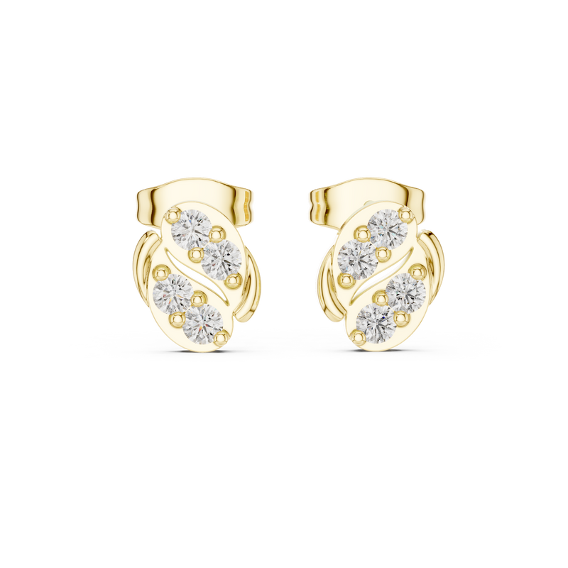 Earring 9#10022E - Yellow Gold - Image